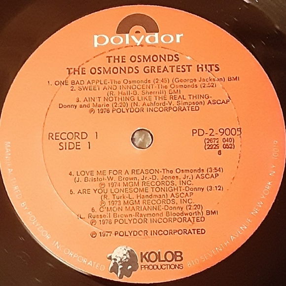 The Osmonds Greatest Hits Gatefold Double Vinyl LP - Picture 5 of 13